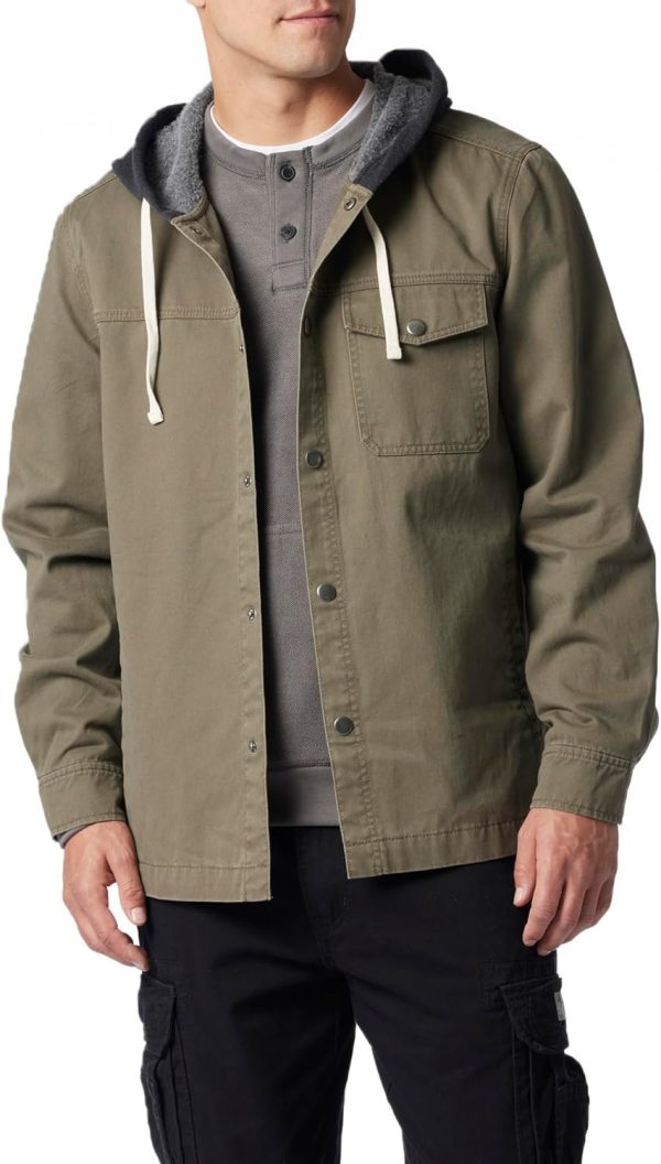 Men's  Twill Workwear Hooded Jacket